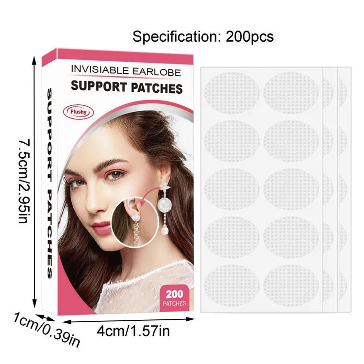 Earring Support Patches Invisible Patches Waterproof Earlobes Support Heavy  Earrings Support Protectors Earring Stabilizers Stickers Ear Lobe Saver  Lifts easy to use